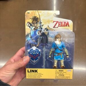 LINK  With Shield  Zelda Breath of The Wild WORLD OF NINTENDO TOY FIGURE JAKKS